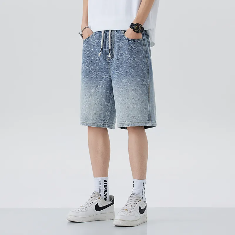 WilliamPOLO Denim Shorts Unisex Light Blue-6