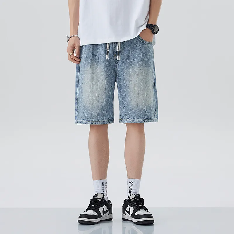WilliamPOLO Denim Shorts Men's Light Blue-1