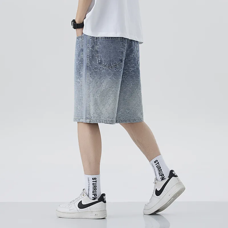WilliamPOLO Denim Shorts Unisex Light Blue-2