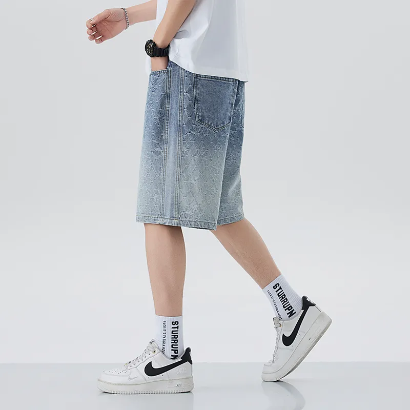 WilliamPOLO Denim Shorts Unisex Light Blue-5