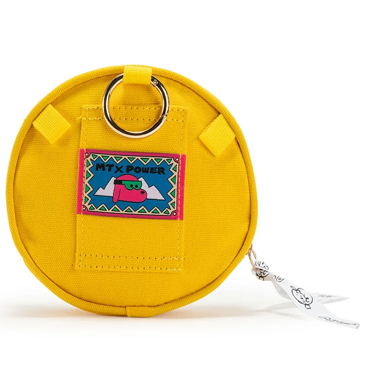 MYTIMELAB Cotton Round Bag Coin Purse Tubas Unisex Multicolor-2