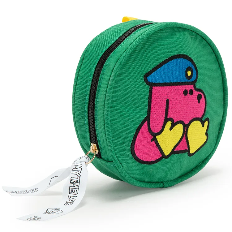 MYTIMELAB Cotton Round Bag Coin Purse Tubas Unisex Multicolor-11