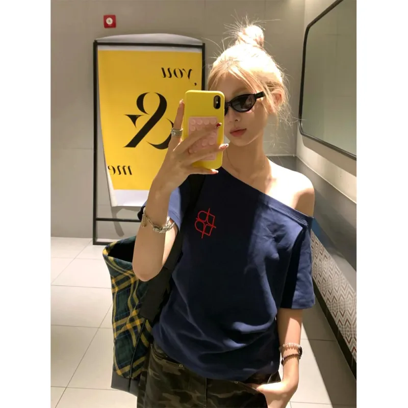 GOSO T Shirts Women's Navy Blue-2