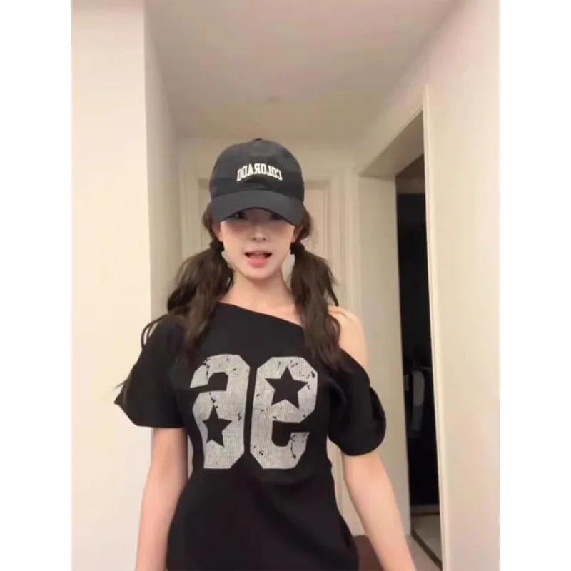 GOSO T Shirts Women's Black-4