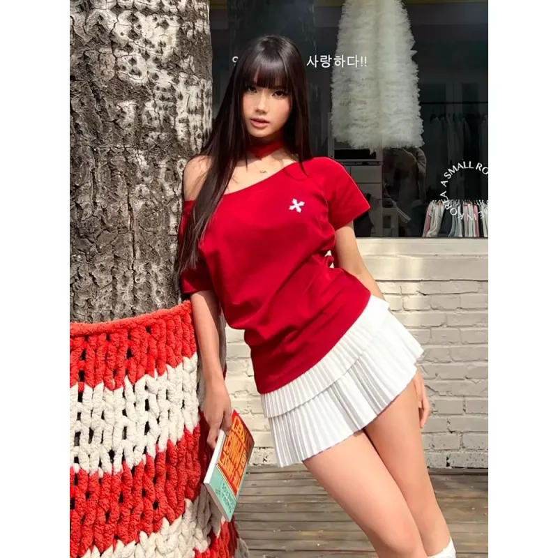GOSO T Shirts Women's Red-5