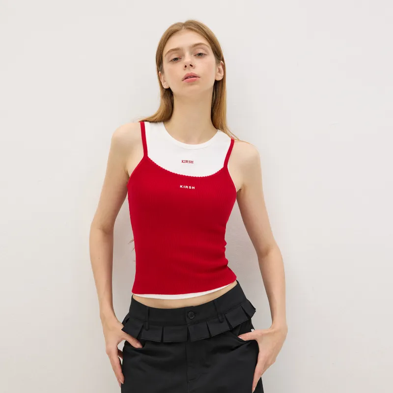 KIRSH Tank Tops Women's Red-1