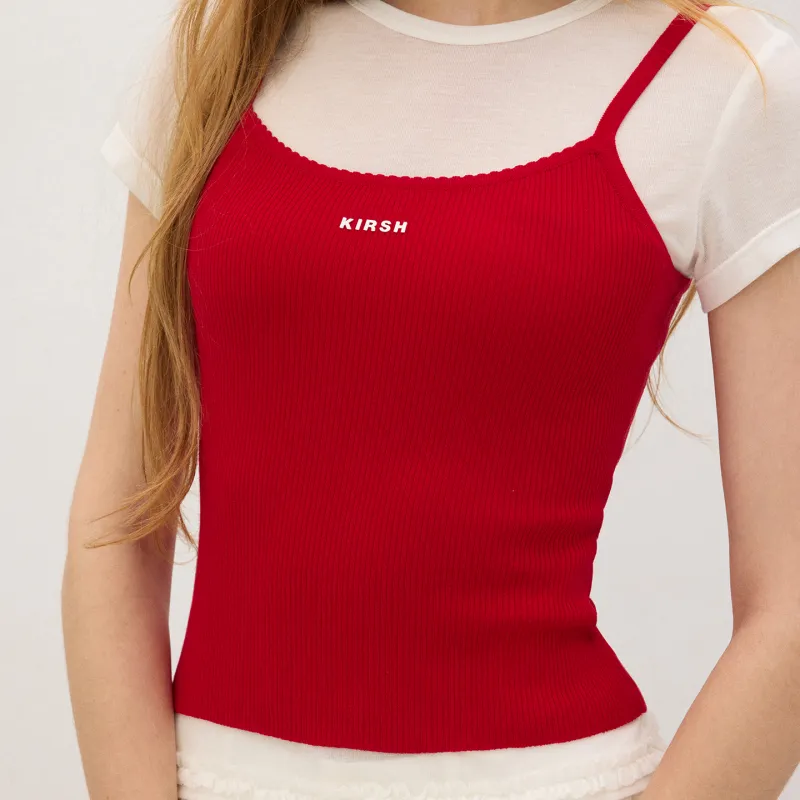 KIRSH Tank Tops Women's Red-5