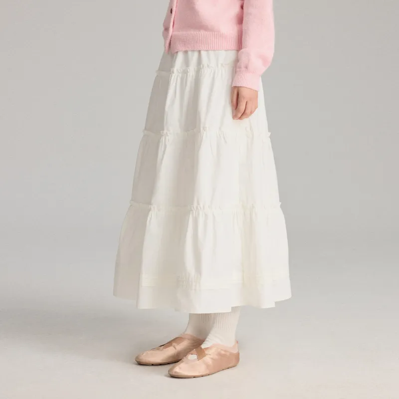 Kirsh Casual Long Skirts Women's White-5