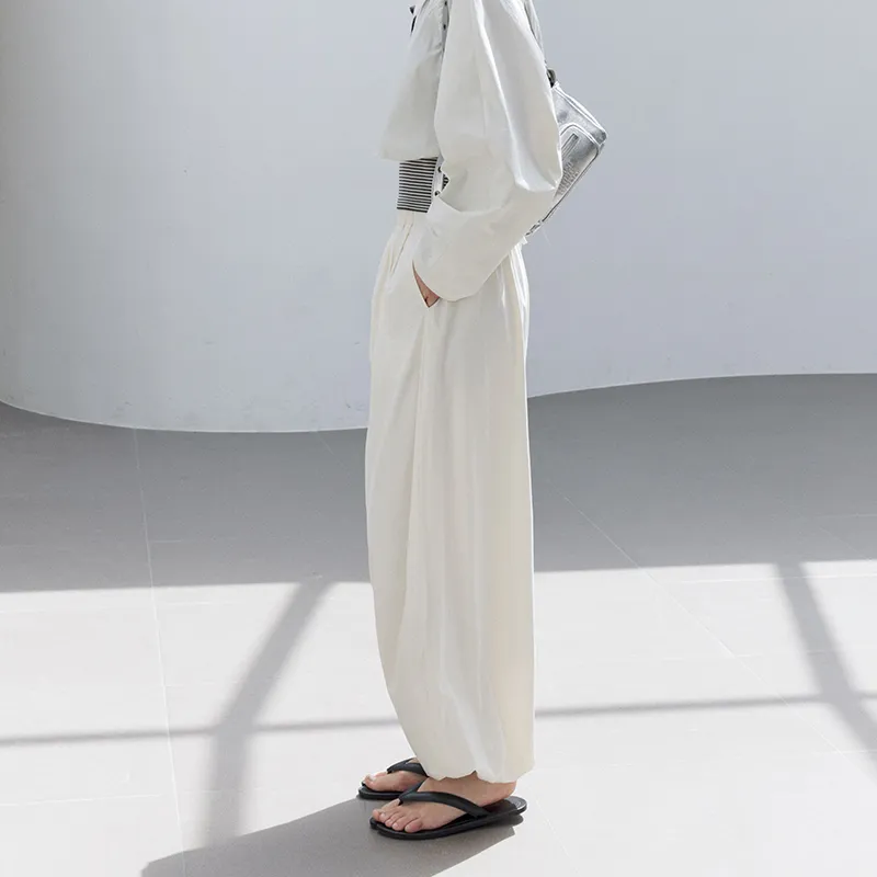 TAGEECHITA UPF 50+Drawstring Elastic Waistband Pants Casual Straight Fit Pants Women's-2