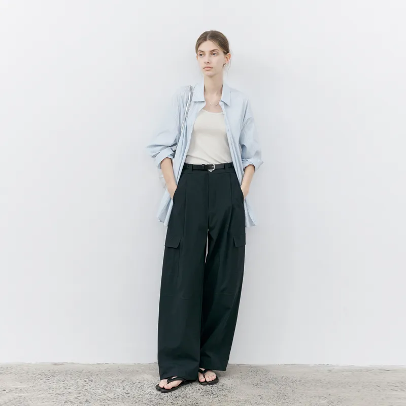TAGEECHITA Outline, Loose Fit Slimming Straight Fit Cargo Pants Casual Pants Women's-3