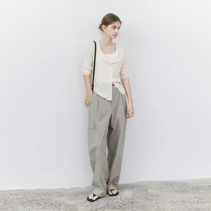 TAGEECHITA Outline, Loose Fit Slimming Straight Fit Cargo Pants Casual Pants Women's-7