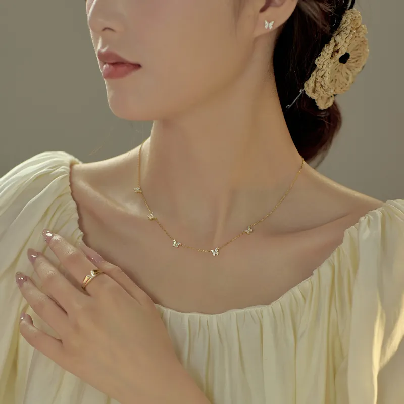 Arsis S925 Silver Necklaces Women's Gold And Silver Two Tone-1