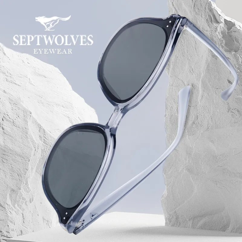 SEPTWOLVES TR/Memory Plastic Square Sunglasses Unisex-1