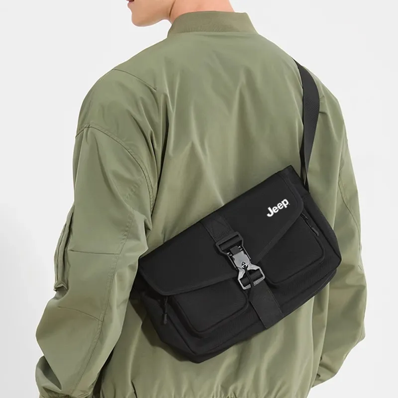 Jeep Oxford Bag Regular Men's Black-3