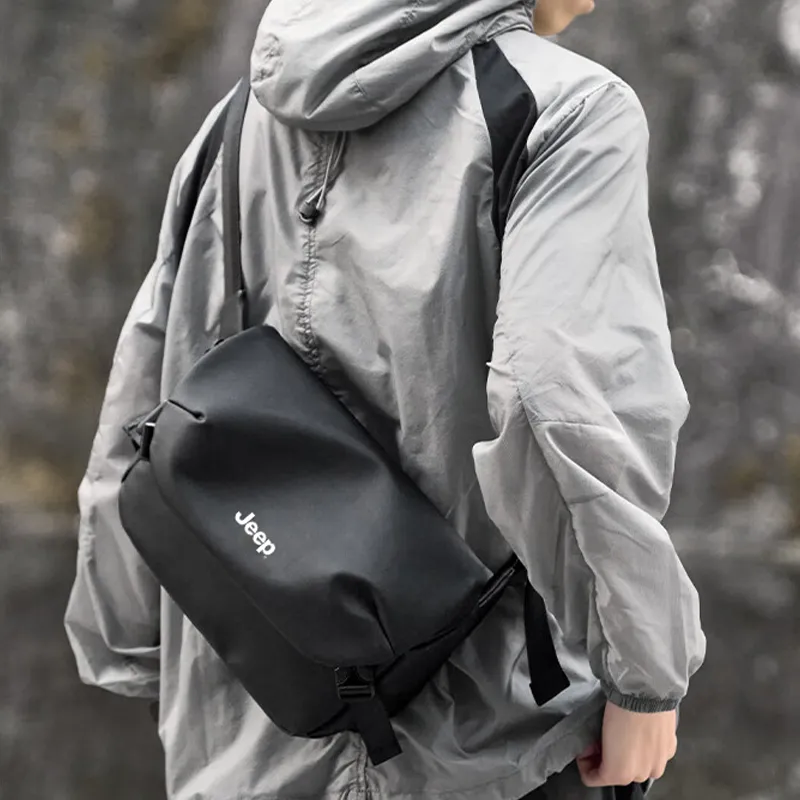 Jeep Oxford Sling Bag Men's Black-2
