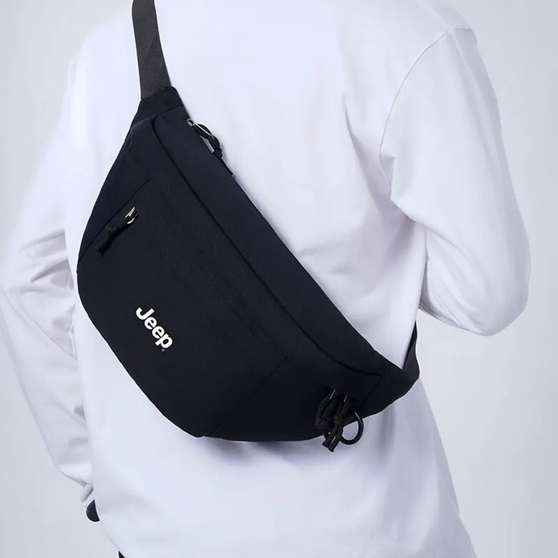Jeep Polyester Fanny Pack Men's Black-3