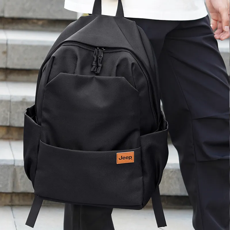 Jeep Oxford Bag Regular Unisex Black-4