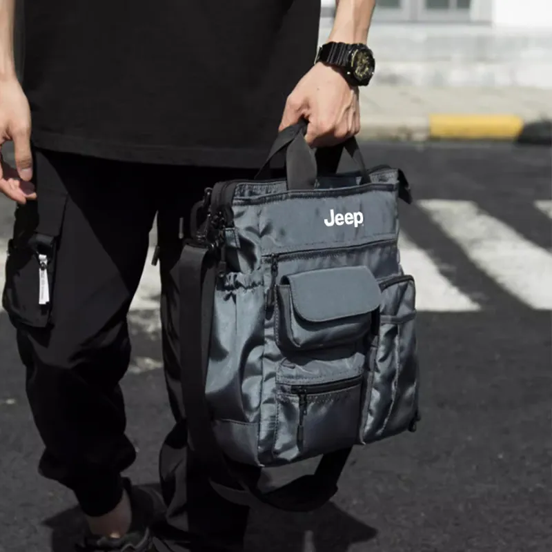 Jeep Oxford Bag Men's Black/Gray-7