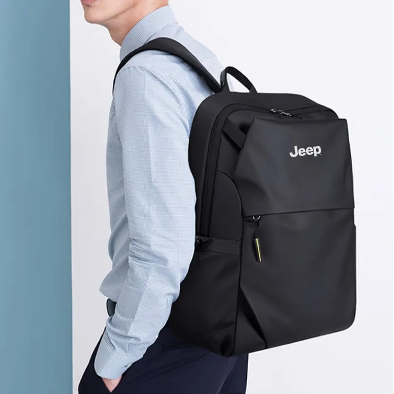 Jeep Fabric Bag Regular Unisex Black-4