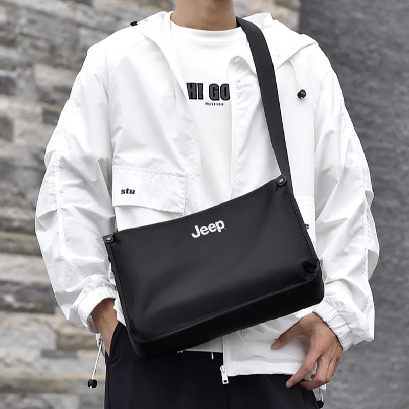 Jeep Oxford Bag Regular Men's Black-4