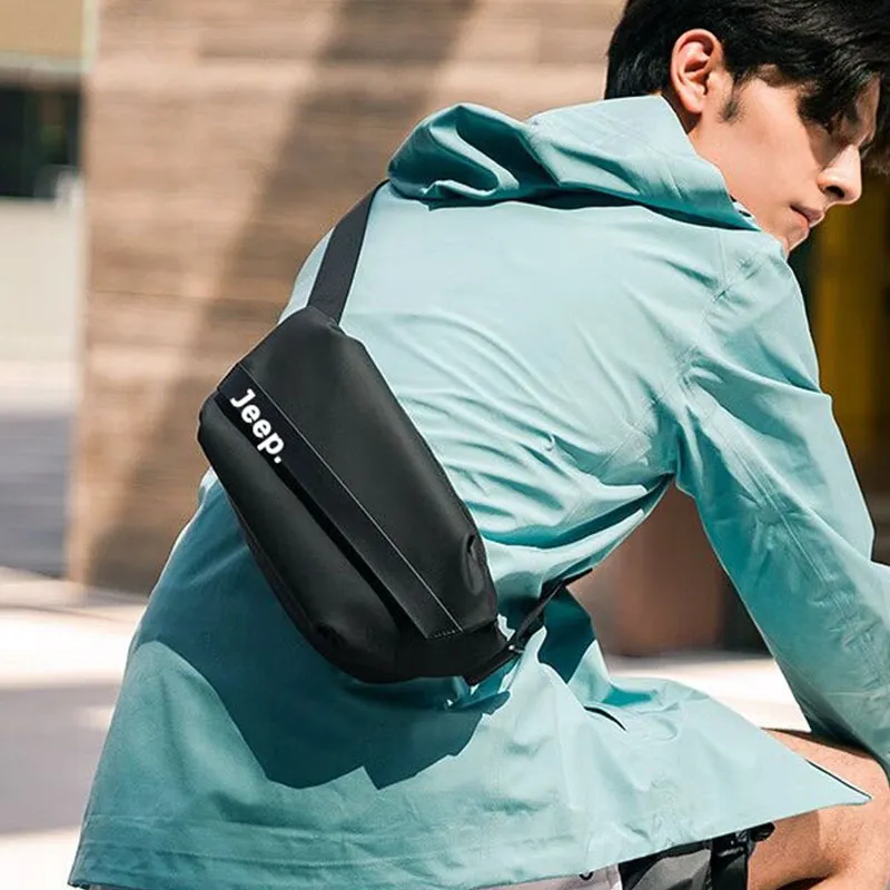 Jeep Oxford Sling Bag Men's Black-2