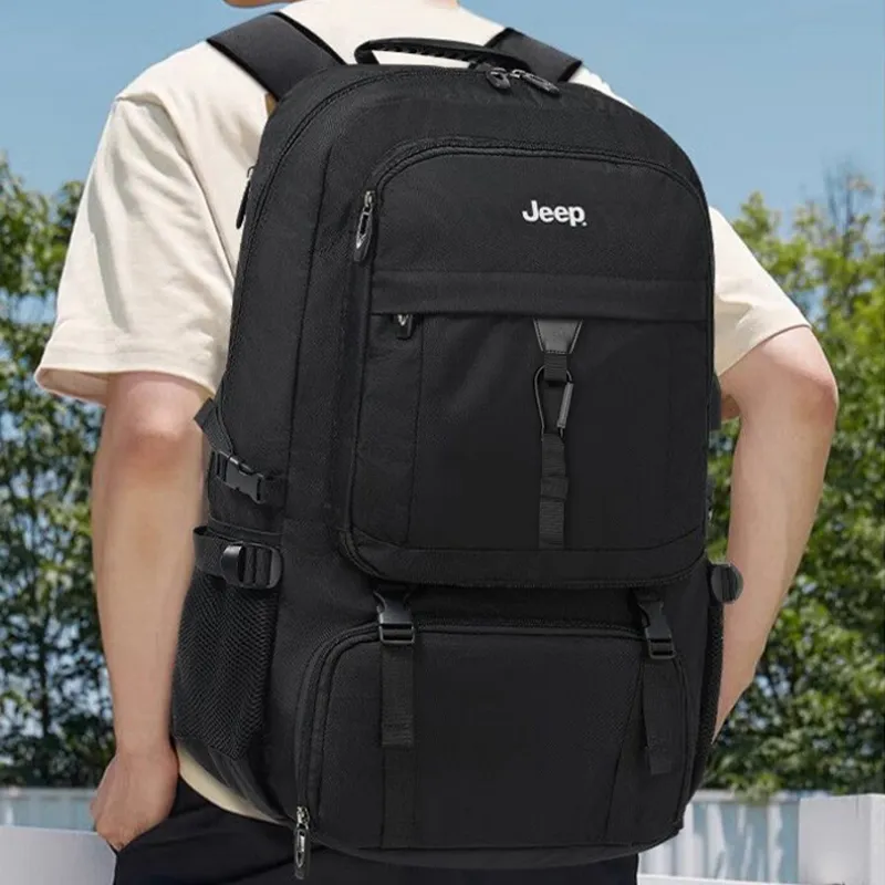 Jeep Oxford Backpack Men's Black-4