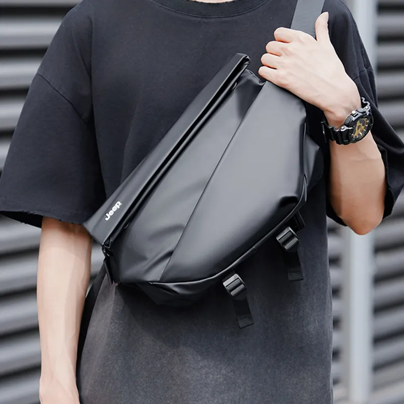 Jeep Polyester Bag Regular Men's Black-3
