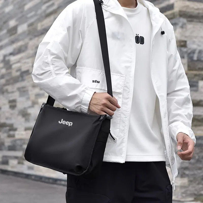 Jeep Oxford Bag Regular Men's Black-3