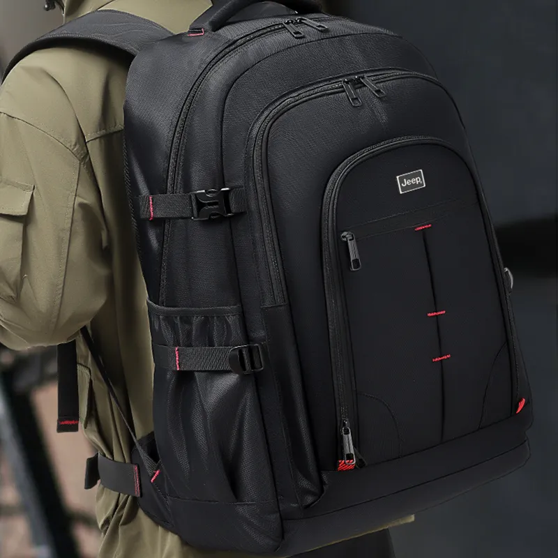 Jeep Polyester Backpack Regular Men's Black-4