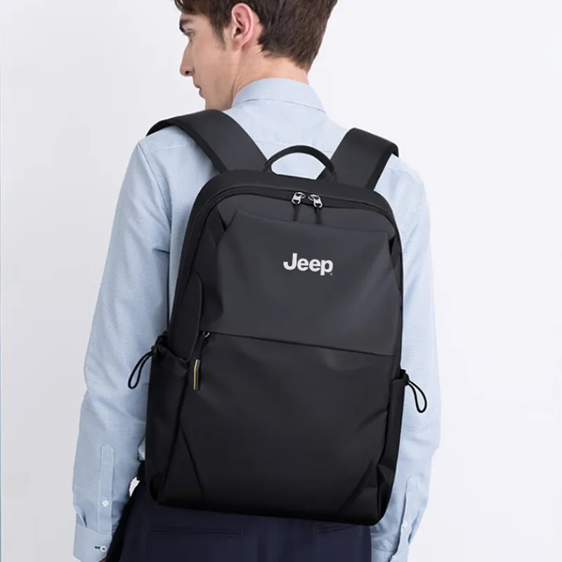 Jeep Fabric Bag Regular Unisex Black-3