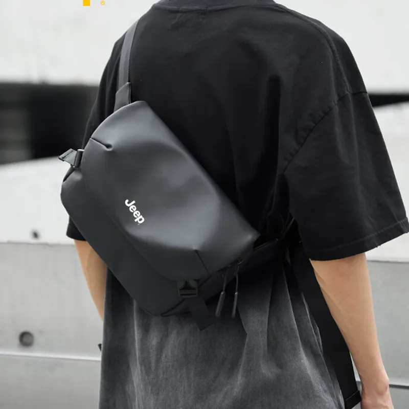 Jeep Oxford Sling Bag Men's Black-3