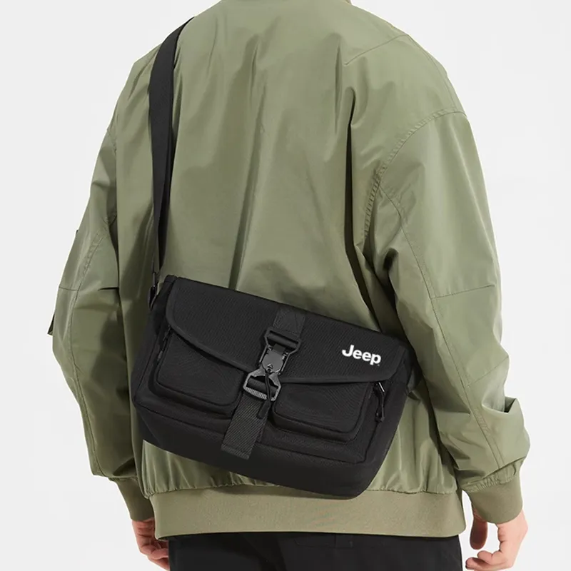 Jeep Oxford Bag Regular Men's Black-2
