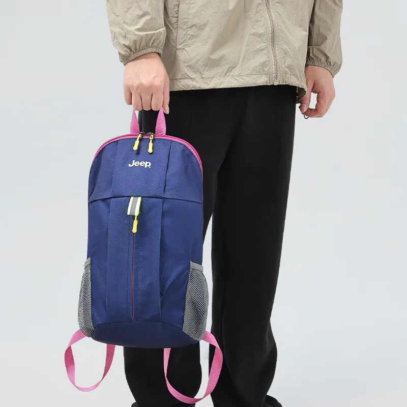 Jeep Nylon Backpack Unisex Red Blue-1
