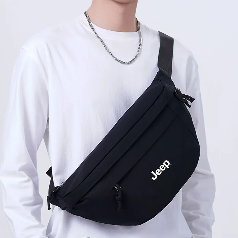 Jeep Polyester Fanny Pack Men's Black-4