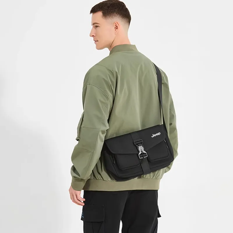 Jeep Oxford Bag Regular Men's Black-1