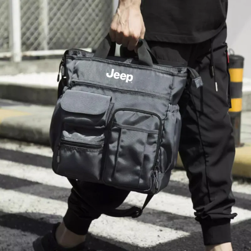 Jeep Oxford Bag Men's Black/Gray-2