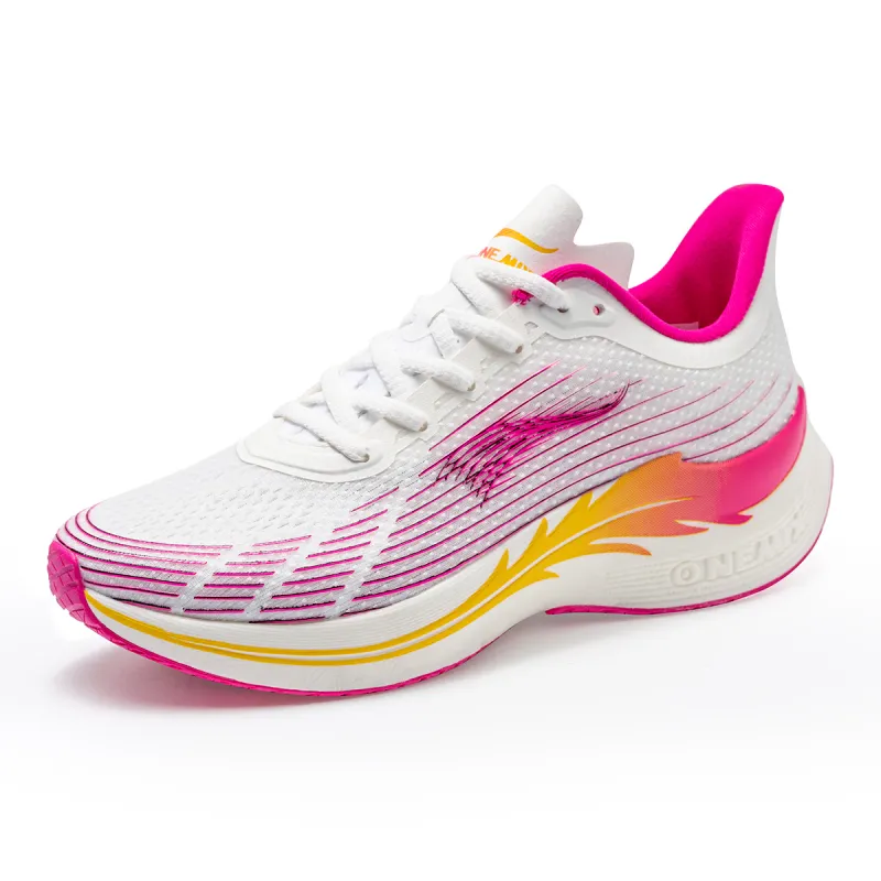 ONEMIX Wing Armor Running Shoes Unisex White Peach Red-2