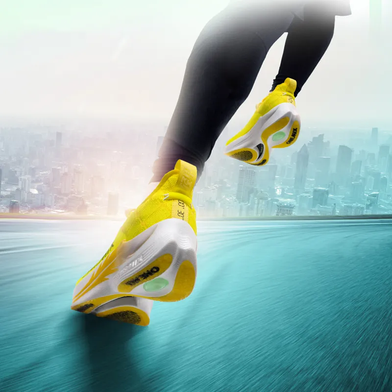 ONEMIX Light Nails Running Shoes Unisex Playful Yellow-5