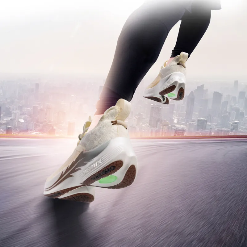 ONEMIX Light Nails Running Shoes Unisex Ivory White-5