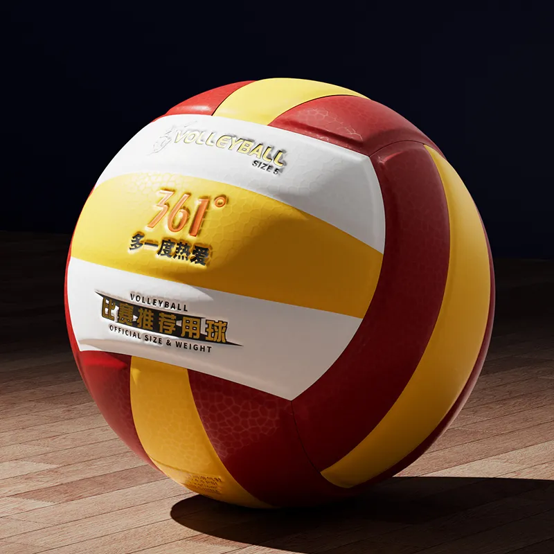 361° PU, Nylon, Rubber Size 5 Ball Volleyball Unisex Yellow Red White-1