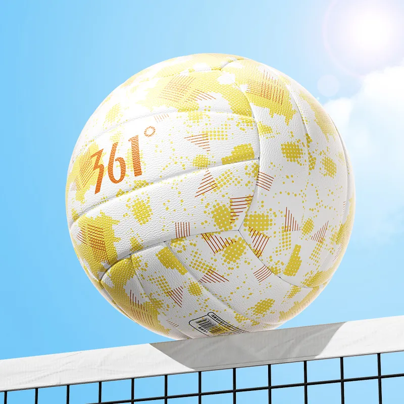 361° PVC Size 5 Ball Volleyball Unisex Amber Yellow-1