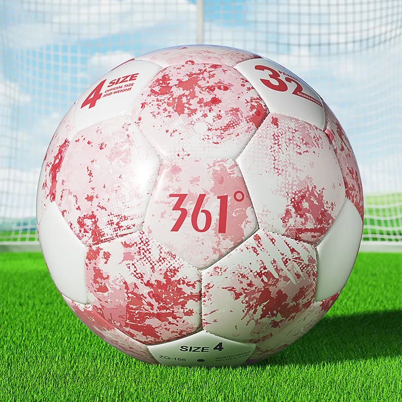 361° Size 45 Soccer PVC Machine Stitched Soccer Ball Unisex Pink-2