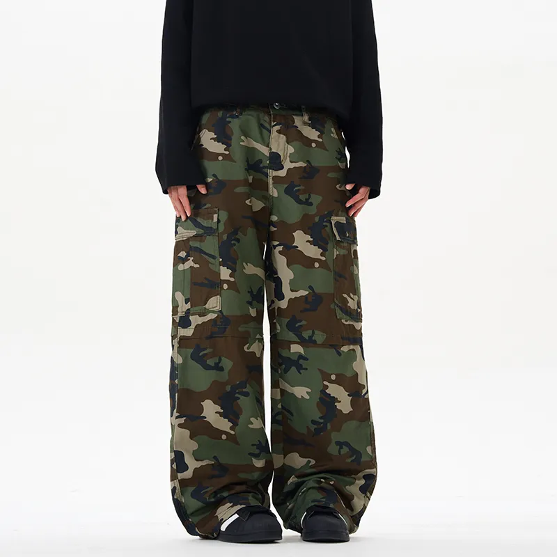 CASAMIA Casual Pants Unisex Camouflage-4