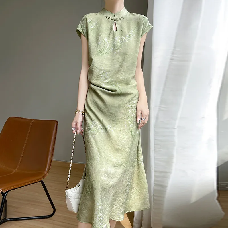 CASAMIA Cheongsams Women's Orchid Grass-4