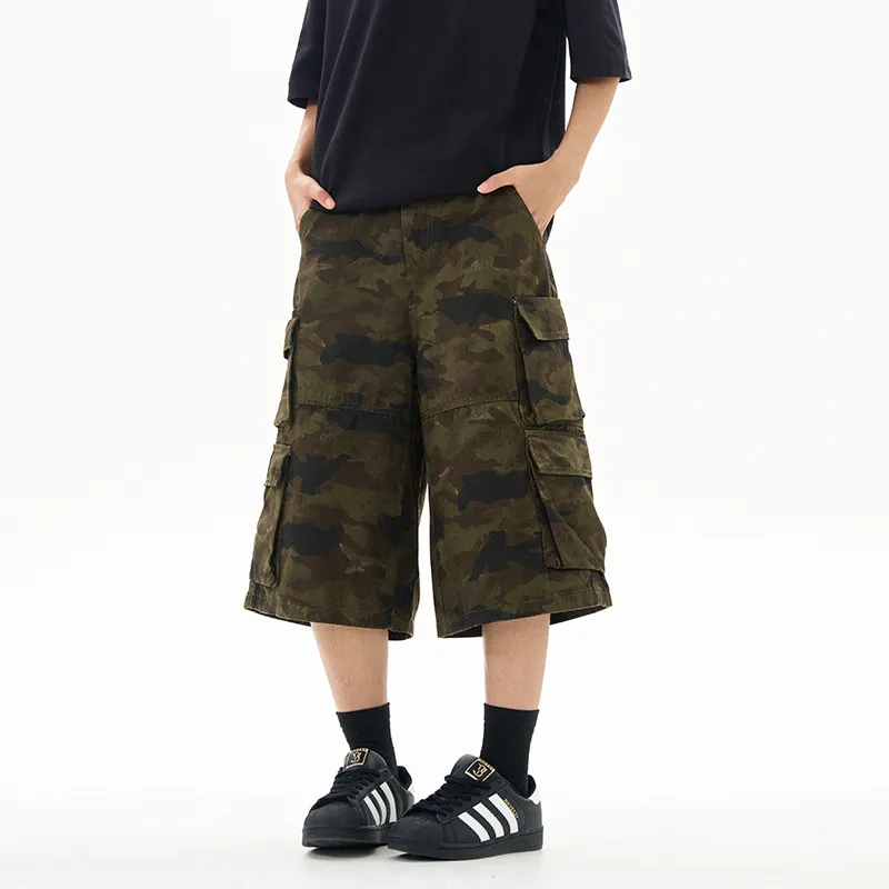 CASAMIA Cargo Shorts Unisex Camouflage-3