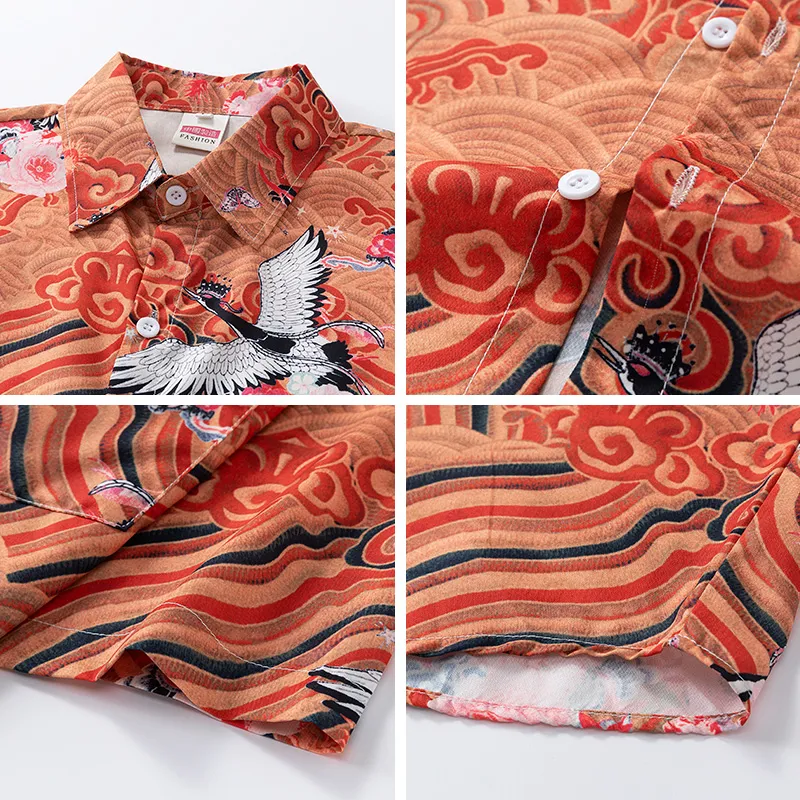 CASAMIA Shirts Unisex Orange-5