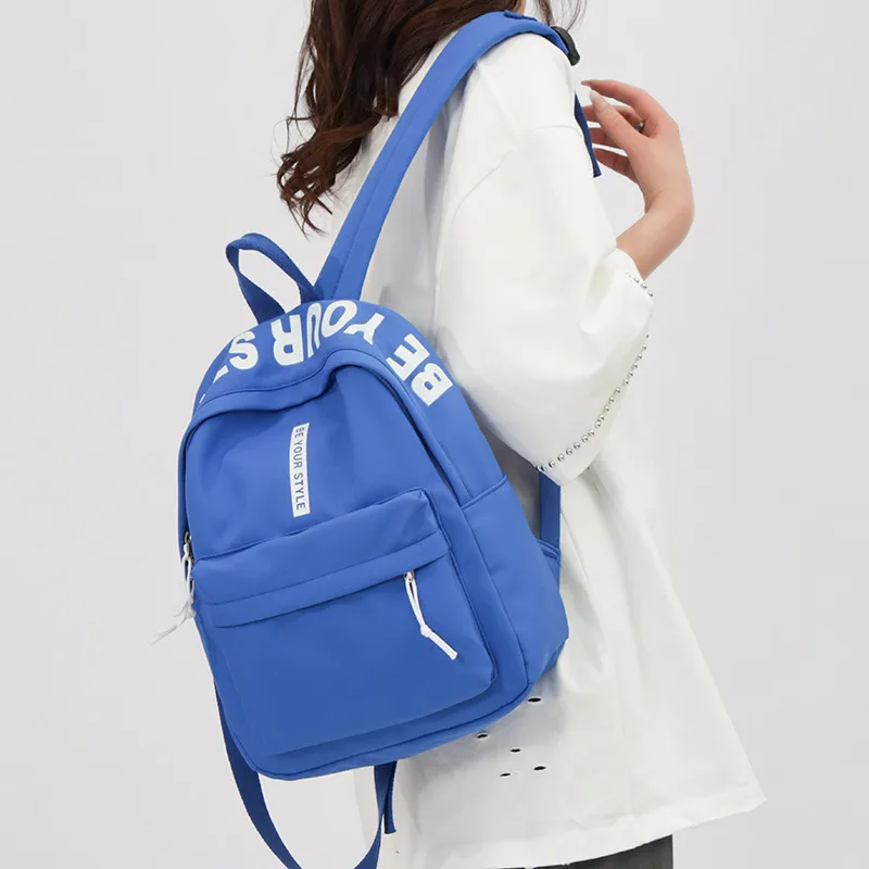 O'ROTA Nylon Backpack Unisex Multicolor-2