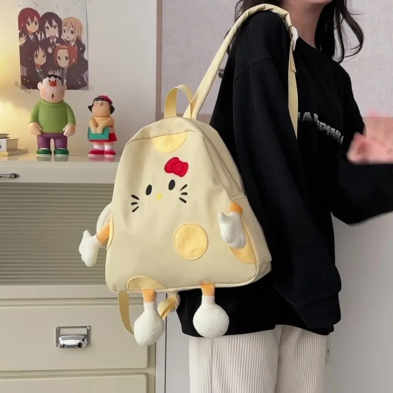 O'ROTA Nylon Backpack Regular Women's Yellow-2