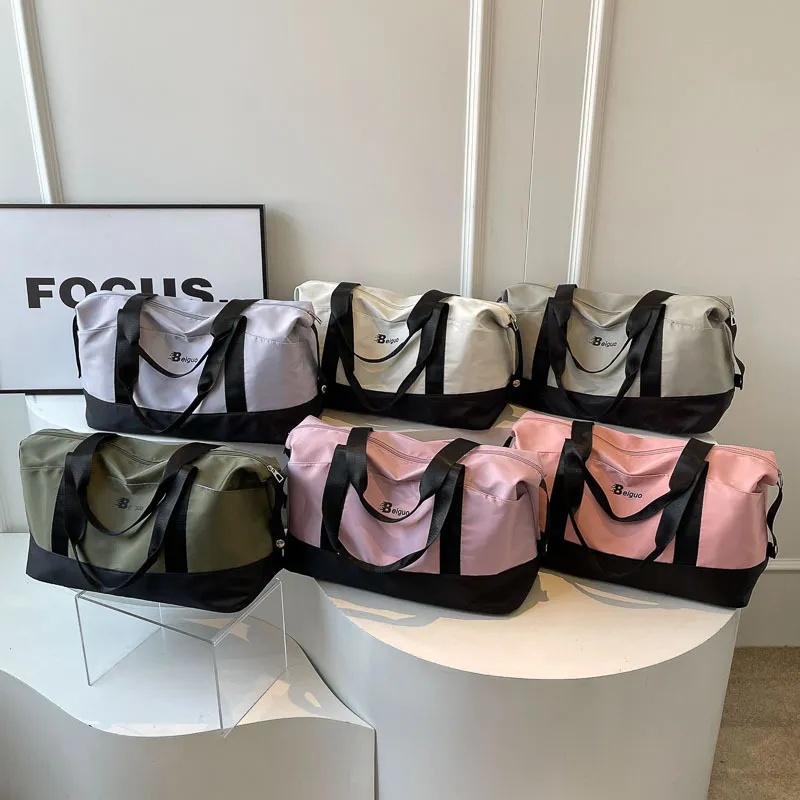 O'ROTA Fabric Gym Bag Storage Bag Travel Bag Unisex Multicolor-9