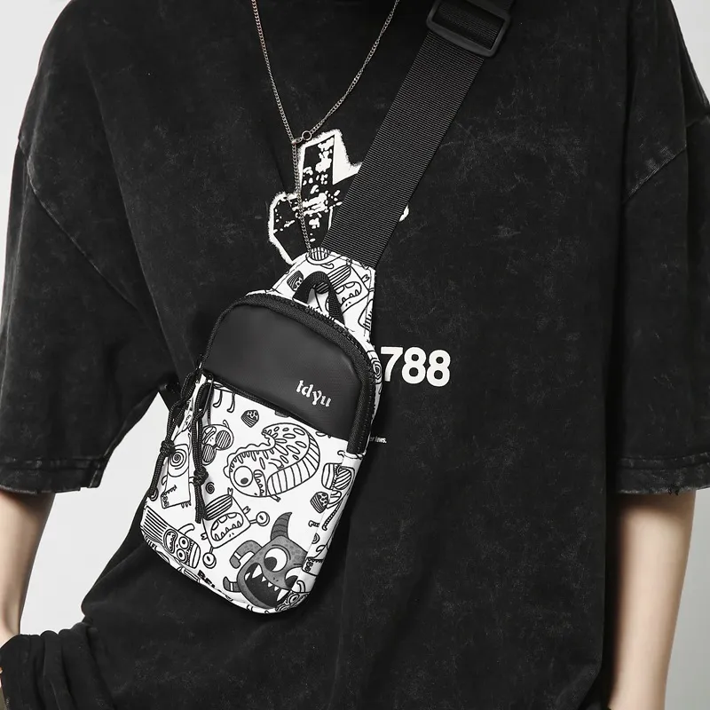 O'ROTA Nylon Sling Bag Unisex Multicolor-1